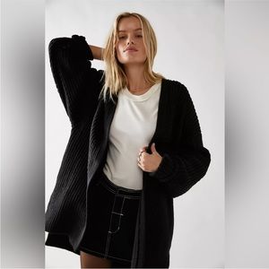 FREE PEOPLE Nightingale Cardi, black, size M